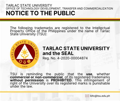 NOTICE TO THE PUBLIC - Tarlac State University