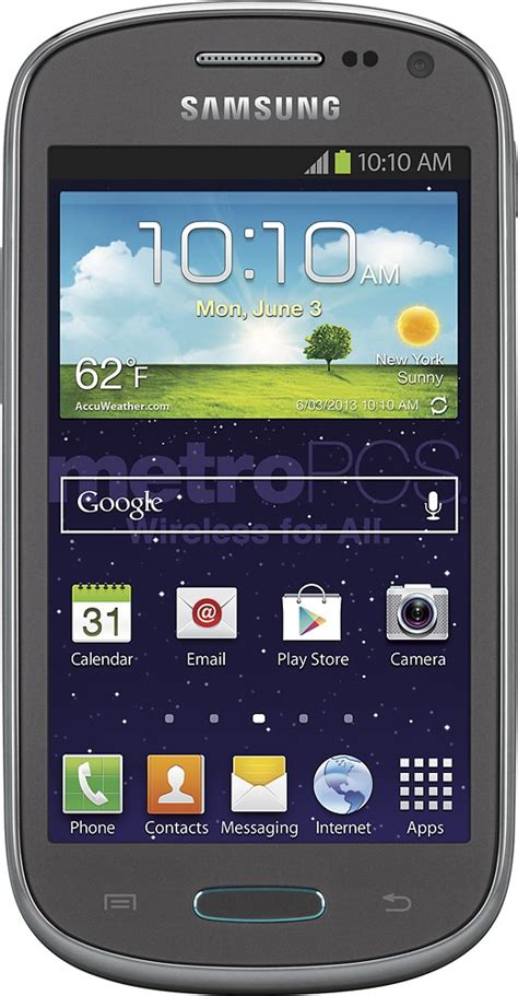 Best Buy: MetroPCS Samsung Galaxy Exhibit 4G No-Contract Cell Phone Gray 610214632371-R