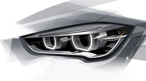 2016 BMW X1 - Headlight Design Sketch | Car design, Headlamp design ...