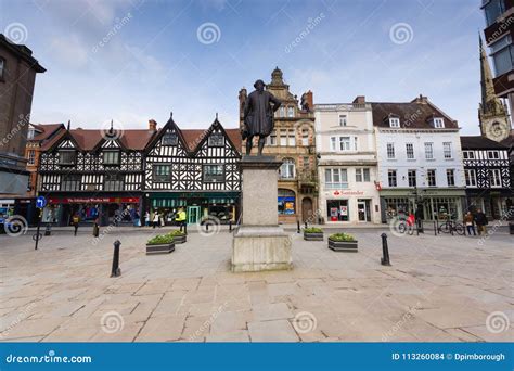 Medieval Buildings Shrewsbury England Editorial Stock Image - Image of ...