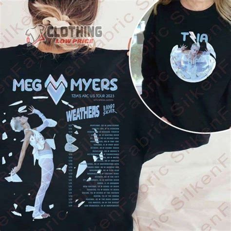 Meg Myers Tzia's Arc US Tour 2023 Weathers Band Of Silver 2023 Merch, Meg Myers Tour 2023 T ...