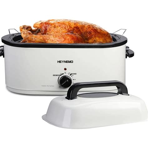 CozyHom 22 Quart Electric Roaster Oven Stainless Steel Turkey Roaster ...