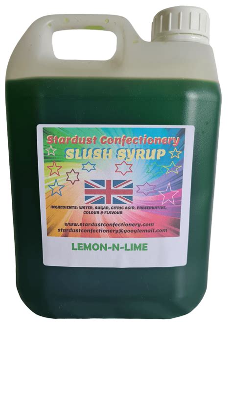 2 X 5 litre Lemon N Lime Slush Syrup – Stardust Confectionery