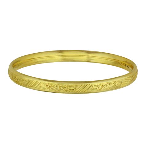 14K Yellow Gold Bangle Bracelet