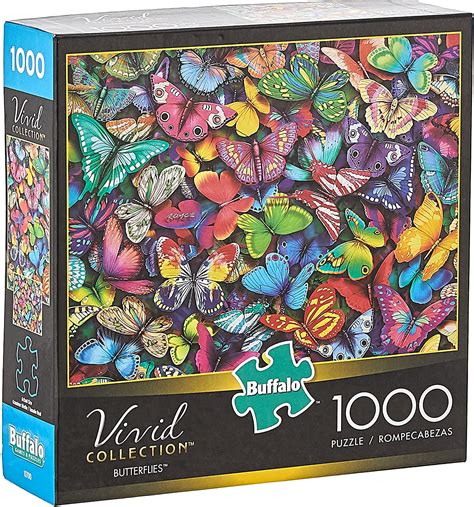 Buffalo Games – Vivid Collection – Butterflies – 1000 Piece Jigsaw ...