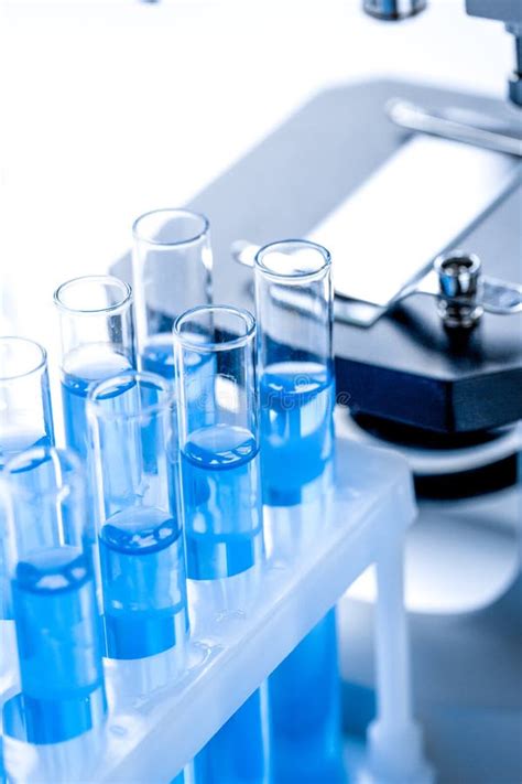 Laboratory, Chemistry and Science Concept on White Background Stock Image - Image of biology ...