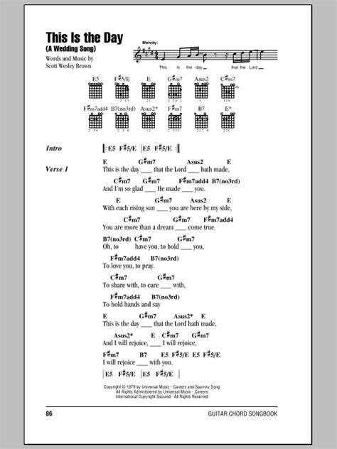 This Is The Day (A Wedding Song) by Scott Wesley Brown - Guitar Chords/Lyrics - Guitar Instructor