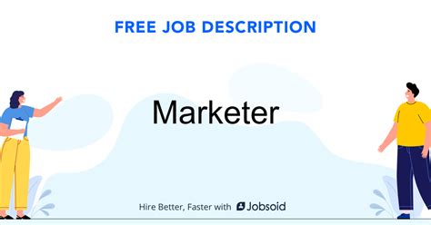 Marketer Job Description - Jobsoid