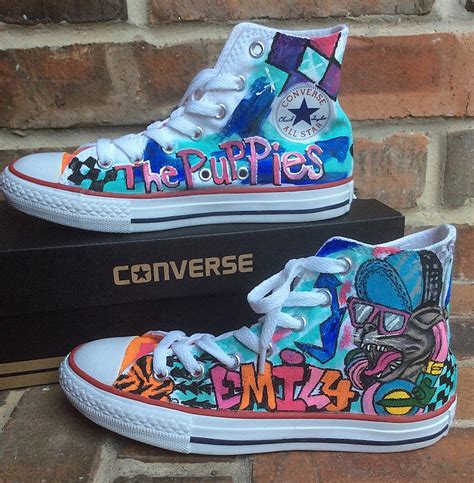 Custom Sneakers Womens Sizes Graffiti Art Painted Converse | Etsy