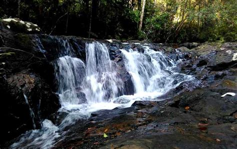 Batu Ampar Waterfall in Singkep Island, Riau Islands Province