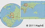 Savanna Style Location Map of Central Chernozem