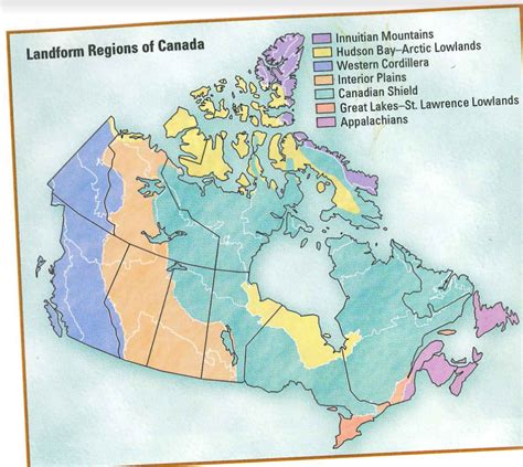 Canadian Landform Regions Diagram | Quizlet