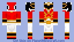 power rangers megaforce red ranger (gosei red) Minecraft Skin