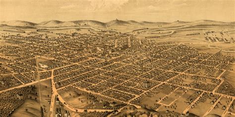 Beautifully restored map of Kalamazoo, Michigan in 1874 - KNOWOL