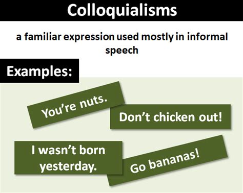 Colloquialism