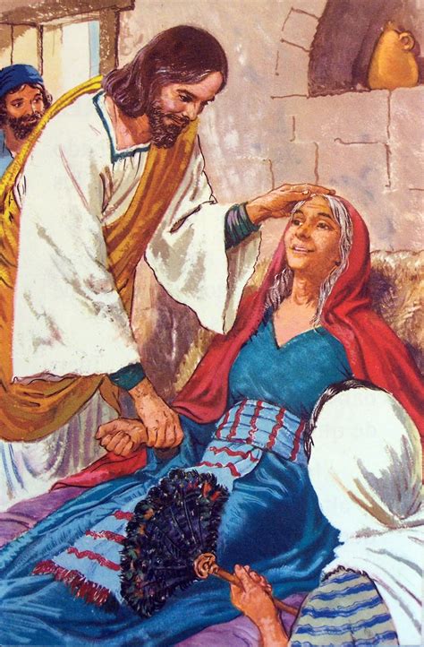 Jesus by Paulachan: 64 Jesus healing Peter's Mother in Law