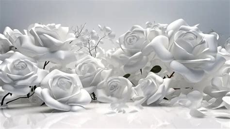 White Rose Background, 3d, Clipart, Rose PNG Transparent Image and ...