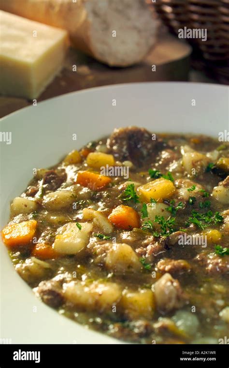 Lamb Stew with Country Vegetables Stock Photo - Alamy