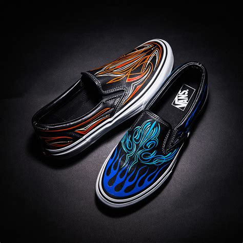 | Vans x Mooneyes – Custom Hand-Pinstriped Slip-On by Hiro “Wildman ...