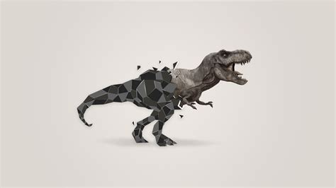 Gray t-rex action figure, low poly, T-Rex, car HD wallpaper | Wallpaper ...