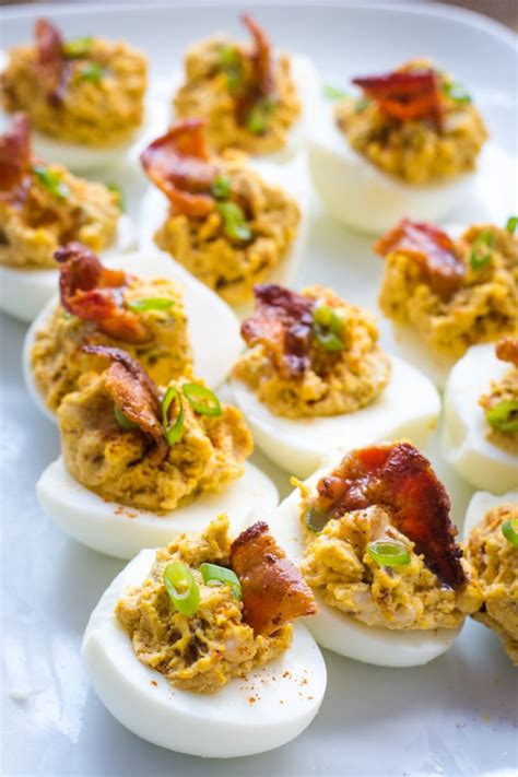 Bacon Deviled Eggs Recipe | The Adventure Bite