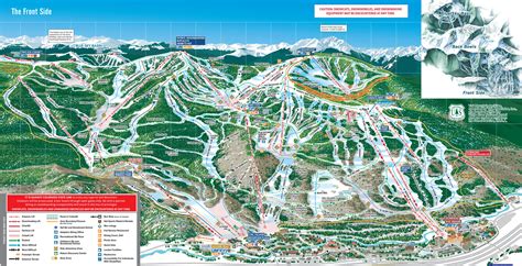 Full size piste map for Vail