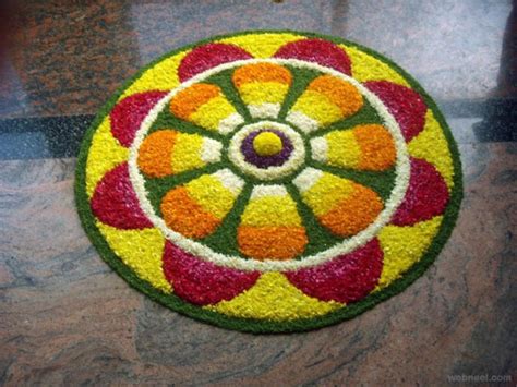 50 Most Beautiful Pookalam Designs for Onam Festival