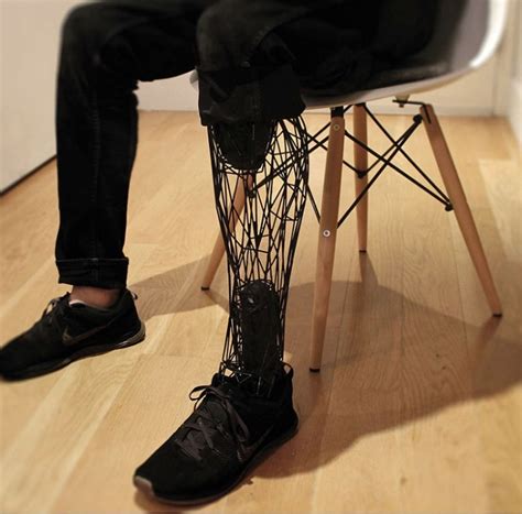 A Sleek, Lightweight 'Exo-Prosthetic' Artificial Leg 3D Printed With Titanium