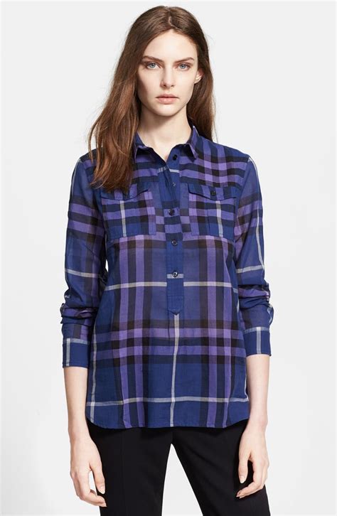 Burberry Brit Plaid Cotton Shirt | Nordstrom