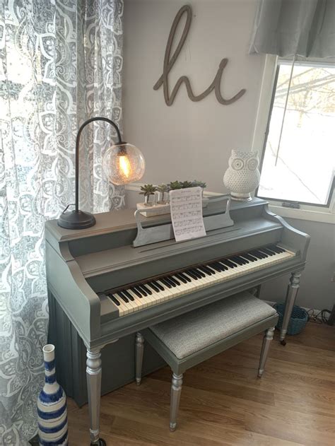 Painted Pianos, Painted Furniture, Homemade Chalk Paint, Piano Decor ...