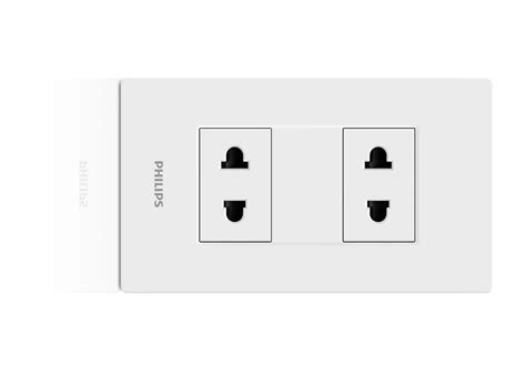 Switches & Sockets 2P US-EU Socket with Grid 8718699673949 | Philips