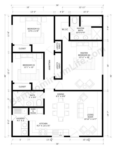 12 Favorite 30x40 Barndominium Floor Plans | Barndominium floor plans ...