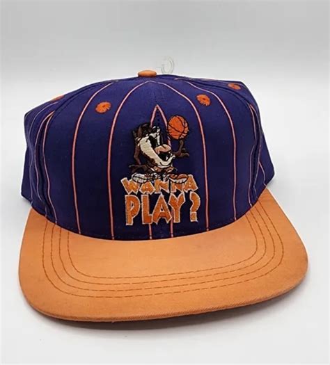 YOUTH TAZ LOONEY Tunes Nba Phoenix Suns Pinstripe Hat Cap Snapback 1994 Vintage $42.99 - PicClick