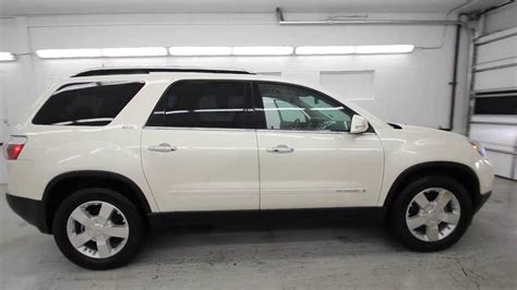 2008 GMC Acadia SLT-2 | White Diamond Tricoat | 8J257601 | Seattle | Renton - YouTube