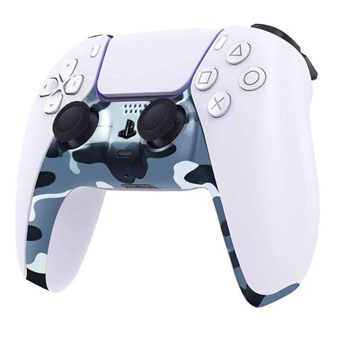 PS5 Dualsense Controller Plastic Trim Camouflage Blue