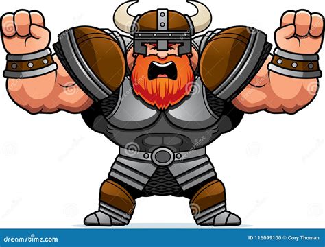 Cartoon Viking Angry stock vector. Illustration of armor - 116099100