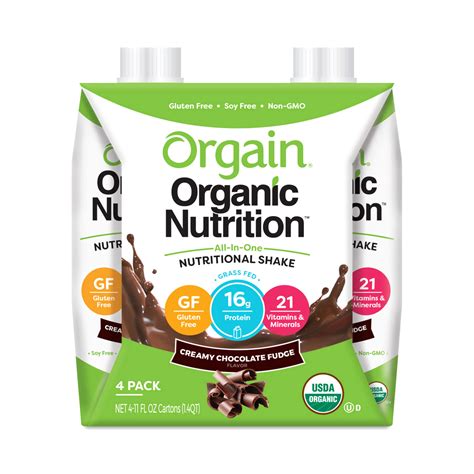 Orgain Organic Protein Shake, Chocolate Fudg - Thrive Market