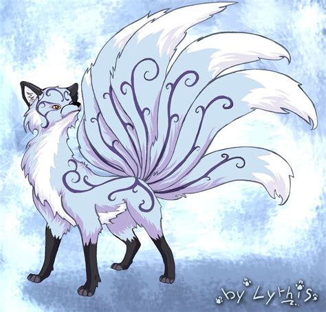 demon fox by lythis57 on deviantART | Fox art, Kitsune fox, Animal art