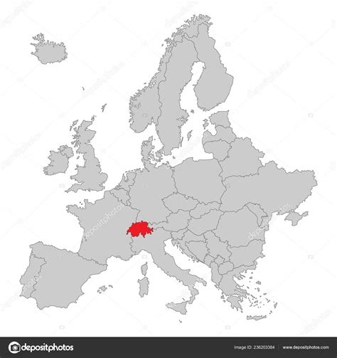 Switzerland Map Europe