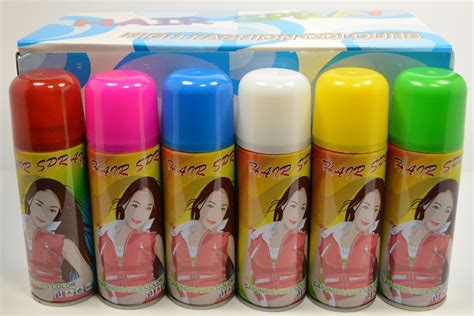 Temporary Hair Color Spray - Case (24 Cans) - 6 Colors | Hair color spray, Temporary hair color ...