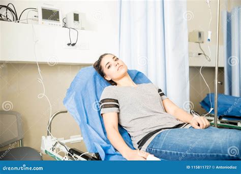 Ill Woman Admitted in a Hospital Stock Image - Image of lifestyle, health: 115811727