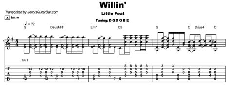 Little Feat - Willin’ | Guitar Lesson, Tab & Chords | Jerry's Guitar Bar