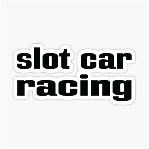 "Slot Car Racing" Sticker by ProjectX23 | Redbubble