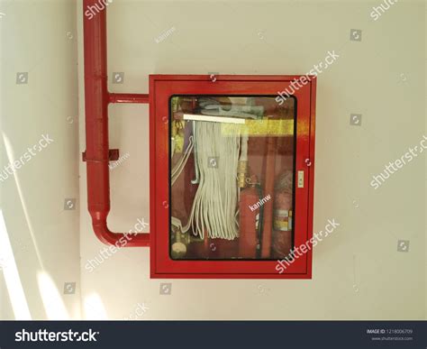 Fire Hose Cabinet Red Emergency Cabinet Stock Photo 1218006709 | Shutterstock