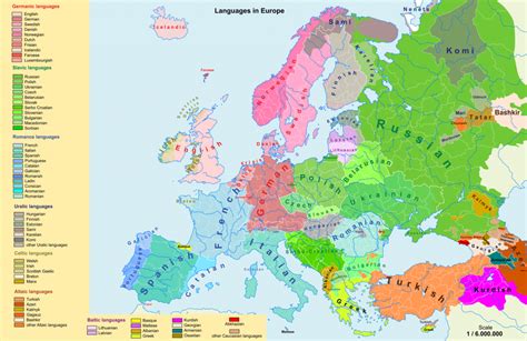 Linguistic Maps Of Europe | Languages Of Europe