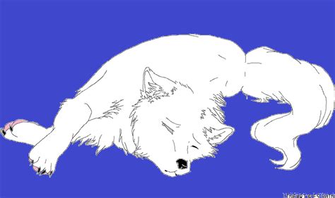 Sad Wolf Lineart By Xxwitherxx by stardustthewolf on DeviantArt