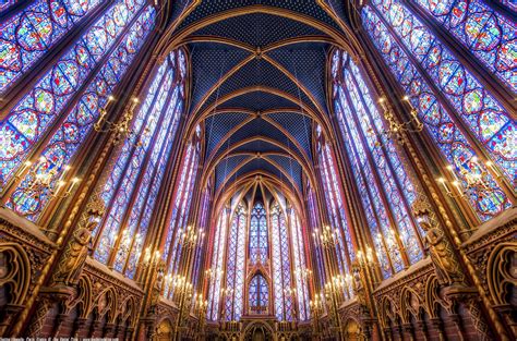 La Sainte-Chapelle Upper Chapel, Paris, France - The Upper Chapel at La Sainte-Chapelle (meaning ...