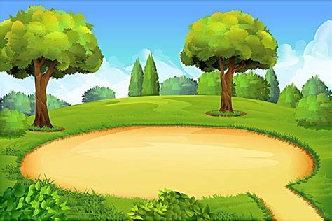 Cartoon forest background circular path Under The Sea Background, Forest Background, Game ...