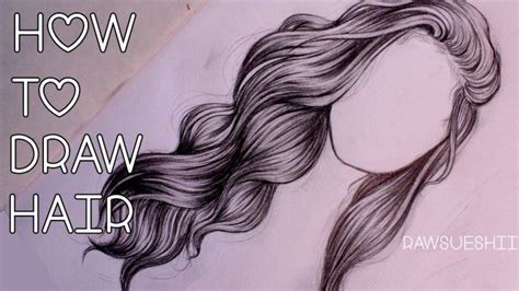 How to Draw Hair - Step by Step by Christina Lorre | Drawing hair tutorial, How to draw hair ...