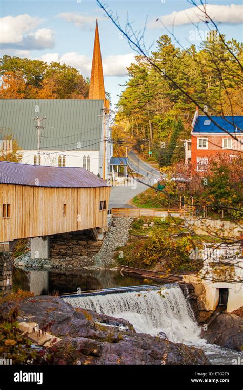 Scenic view of Bath, New Hampshire encompassing the newly restored ...